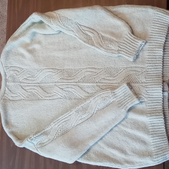 A New Day Mint Green Full Button Sweater XXL - Picture 2 of 5